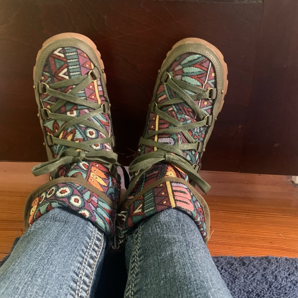 Hand made hiking boots